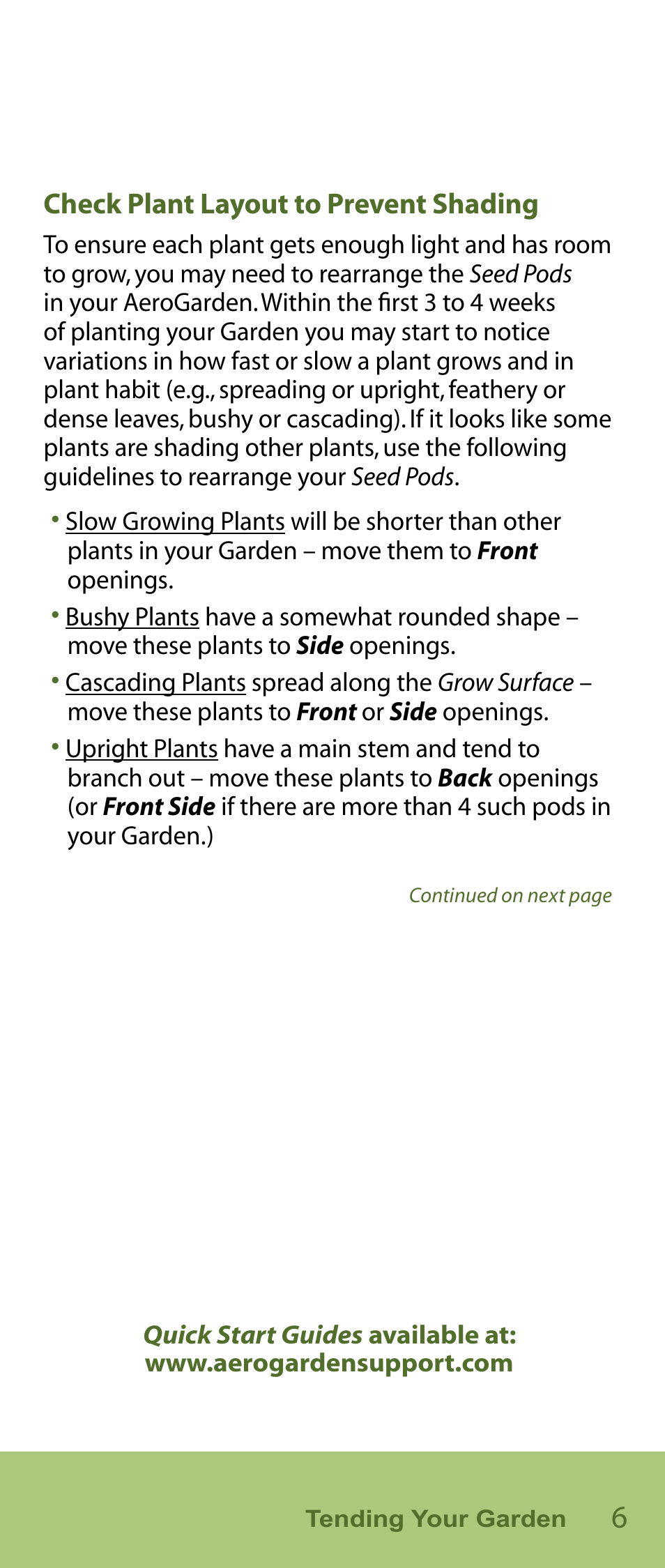 AeroGarden Flower Series User Manual | Page 7 / 22