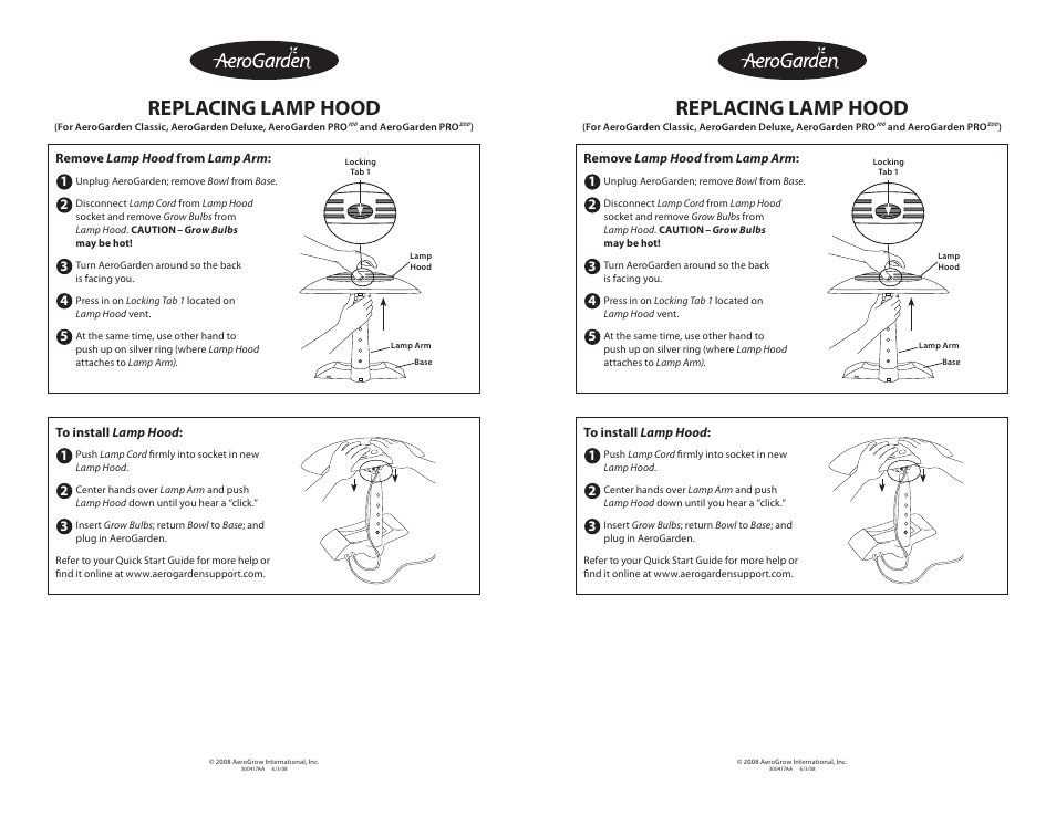 AeroGarden 300417AA User Manual | 1 page
