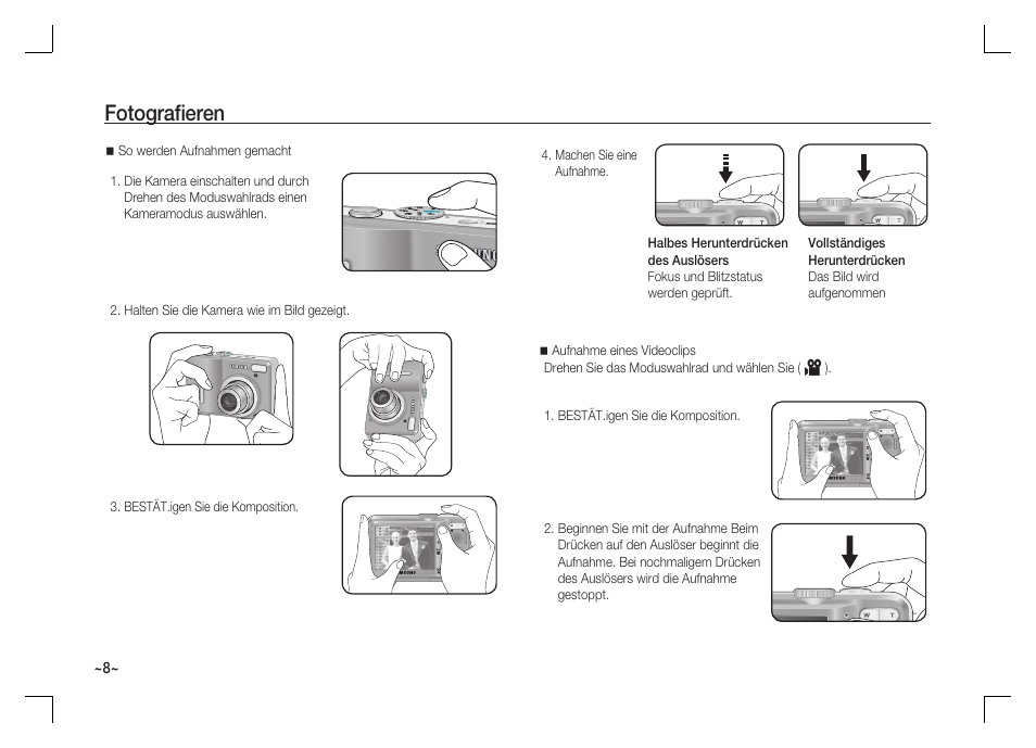 Fotografi eren | Samsung S1060 User Manual | Page 25 / 98