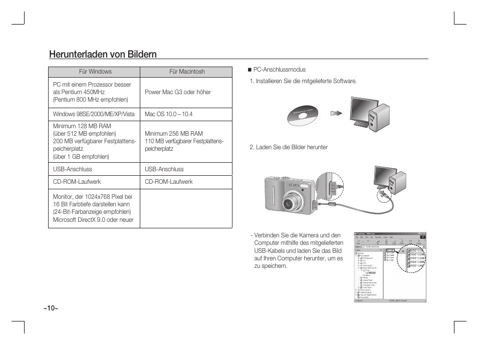 Herunterladen von bildern | Samsung S1060 User Manual | Page 27 / 98