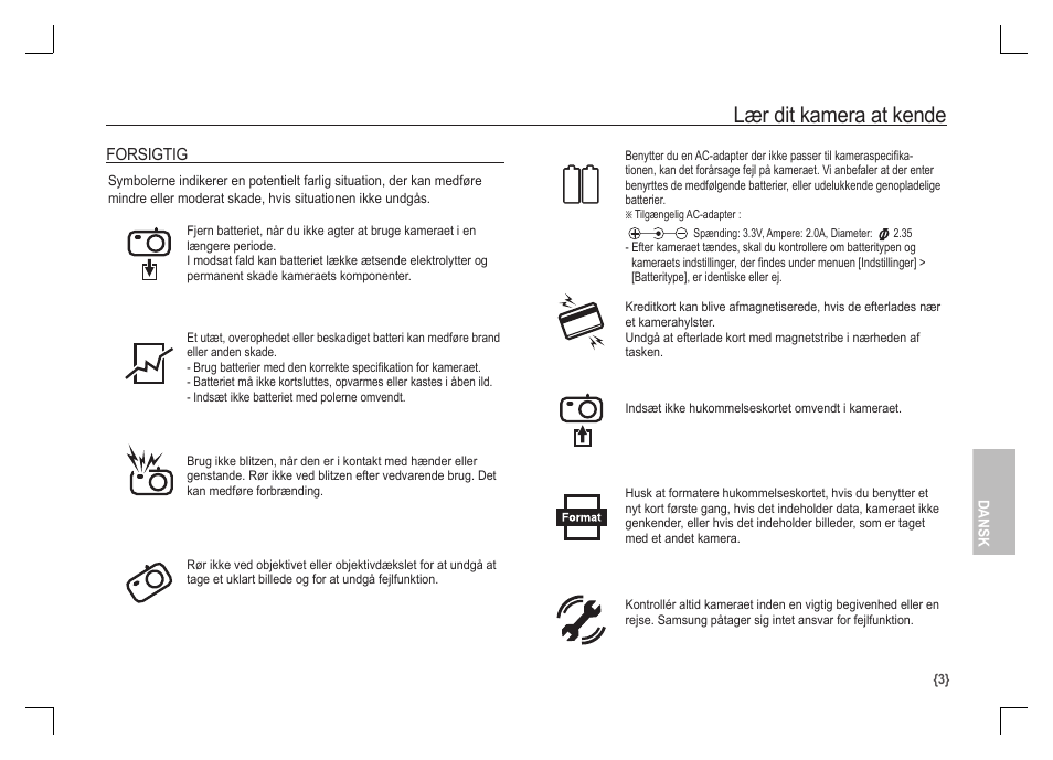 Lær dit kamera at kende | Samsung S1060 User Manual | Page 68 / 98