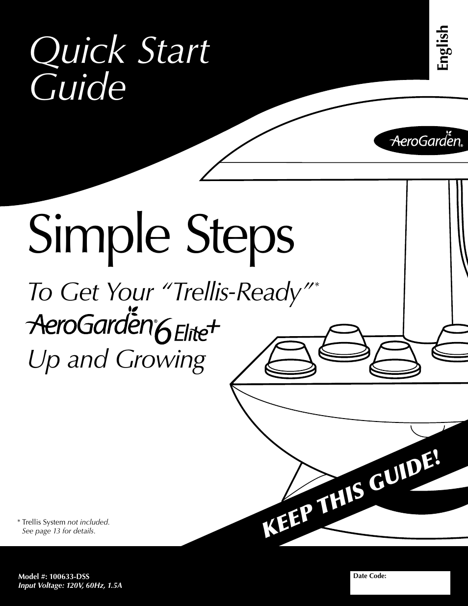 AeroGarden 6 Elite 100633-DSS User Manual | 16 pages