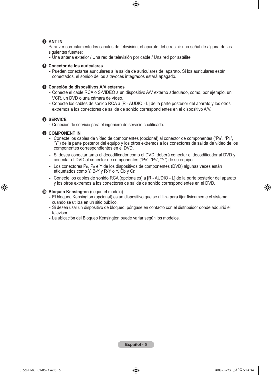 Samsung LE22S81BH User Manual | Page 39 / 58
