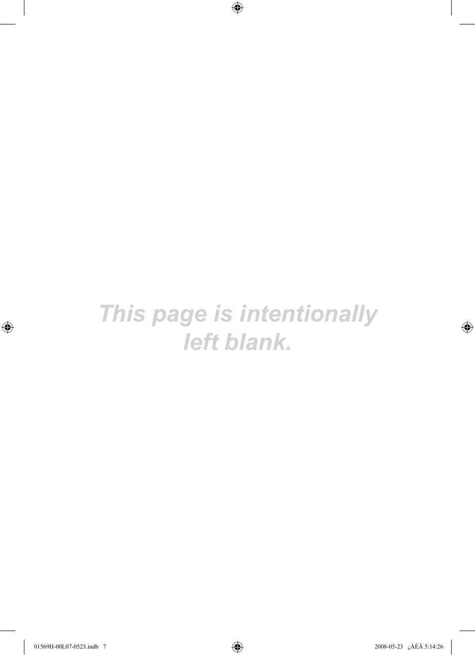 This page is intentionally left blank | Samsung LE22S81BH User Manual | Page 9 / 58