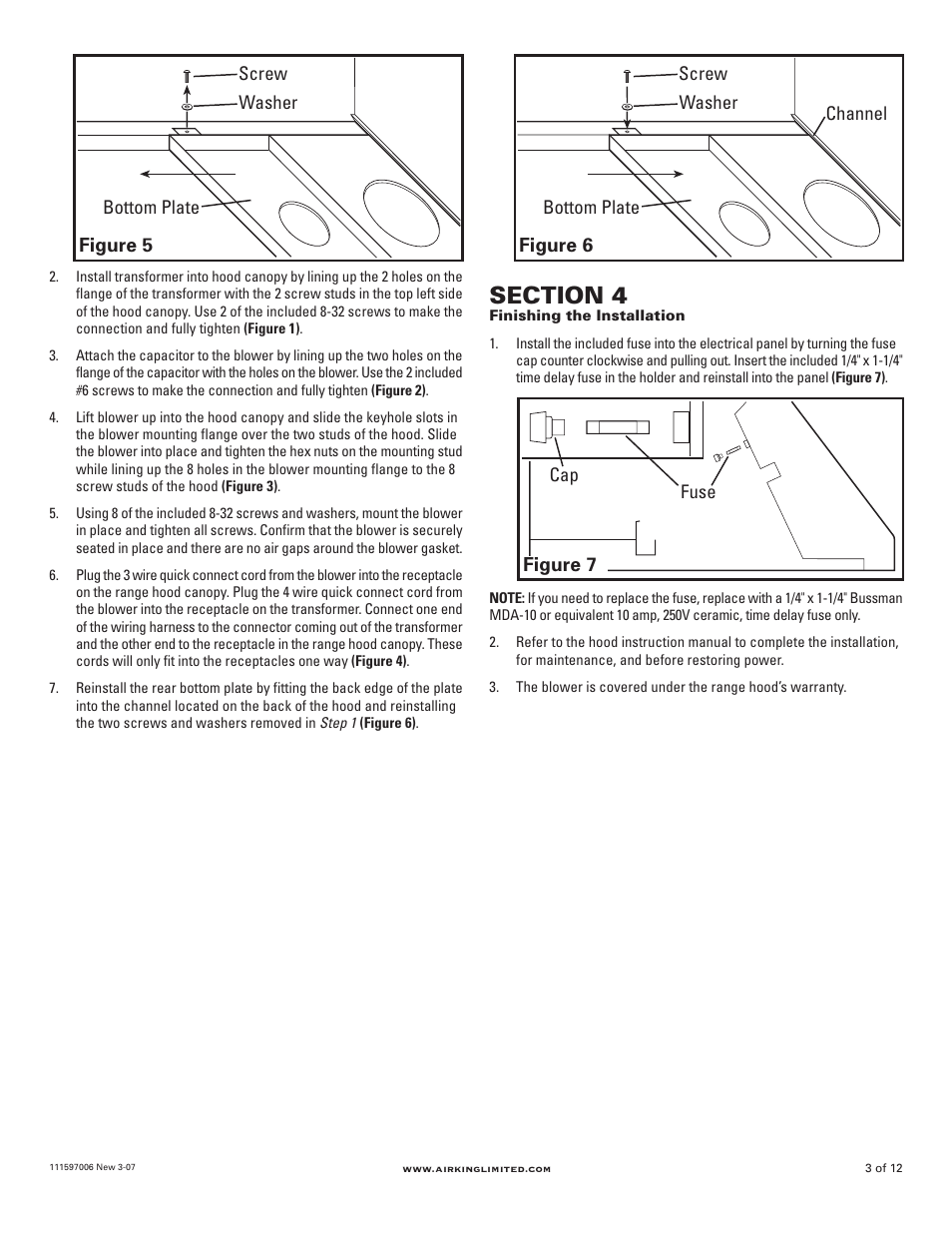 Figure 7, Figure 5, Figure 6 | Air King B1125 User Manual | Page 3 / 12