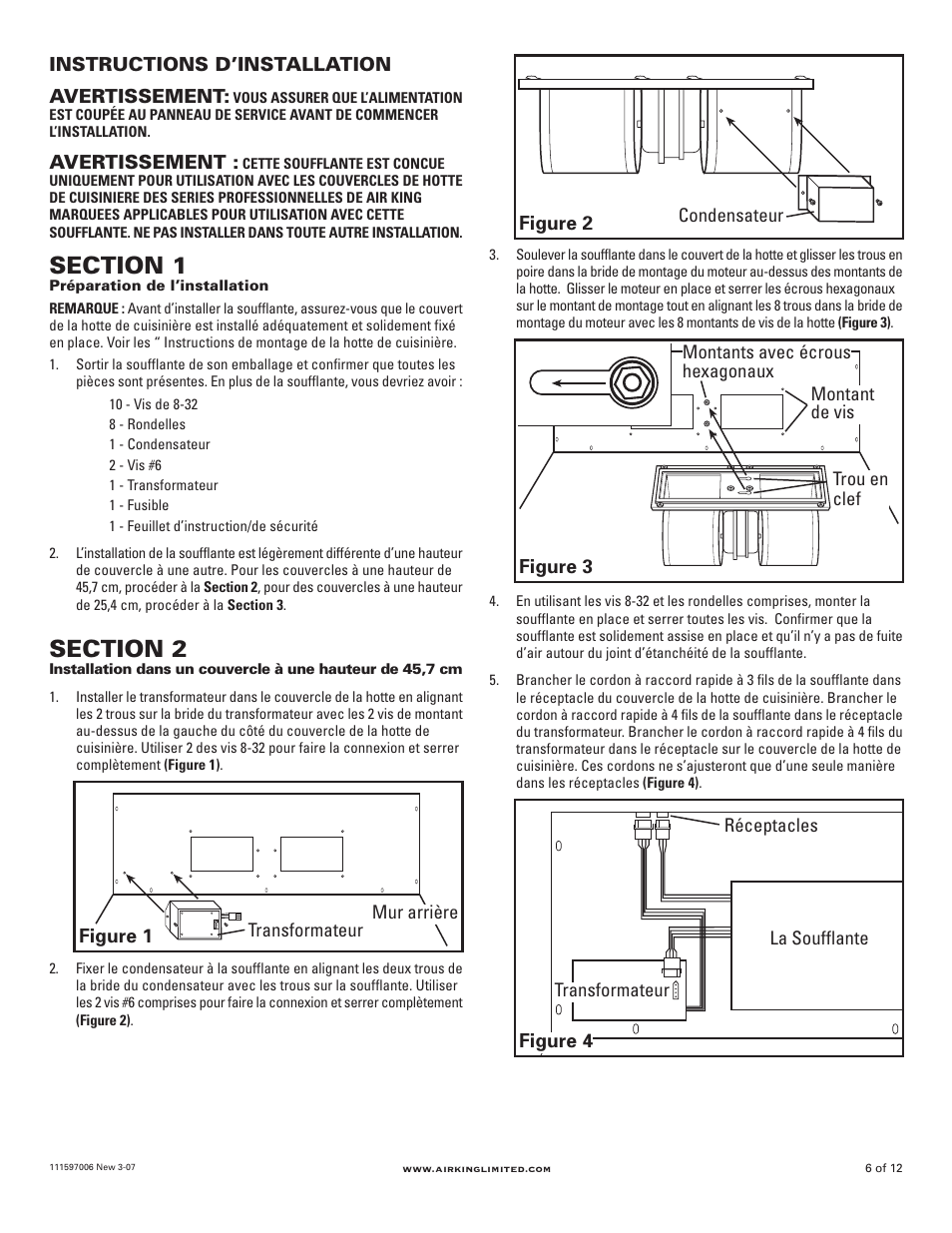 Air King B1125 User Manual | Page 6 / 12