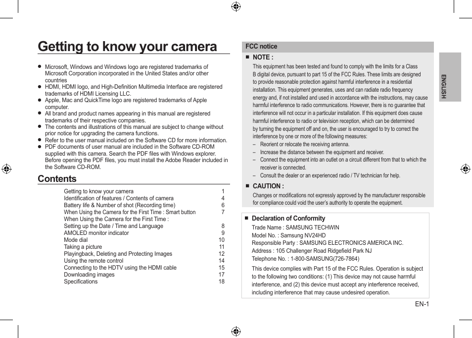 Samsung NV24 HD User Manual | 124 pages