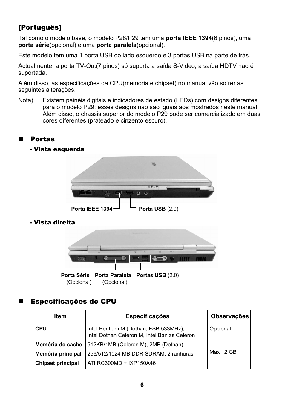 Samsung NP-P29 User Manual | Page 6 / 12