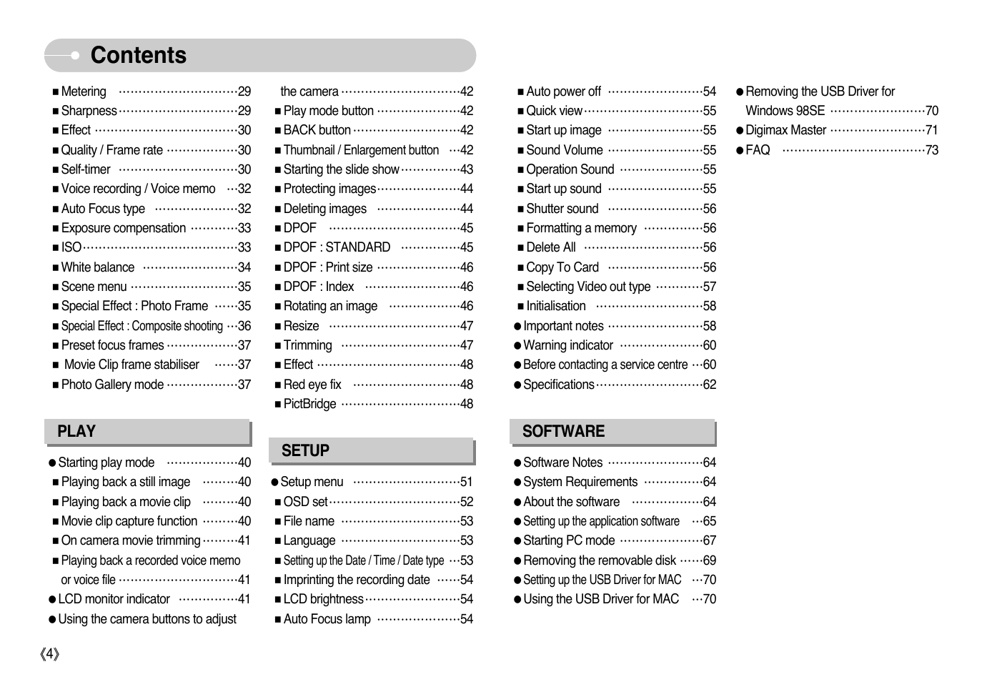 Samsung EC-L73ZZSBA-US User Manual | Page 5 / 78