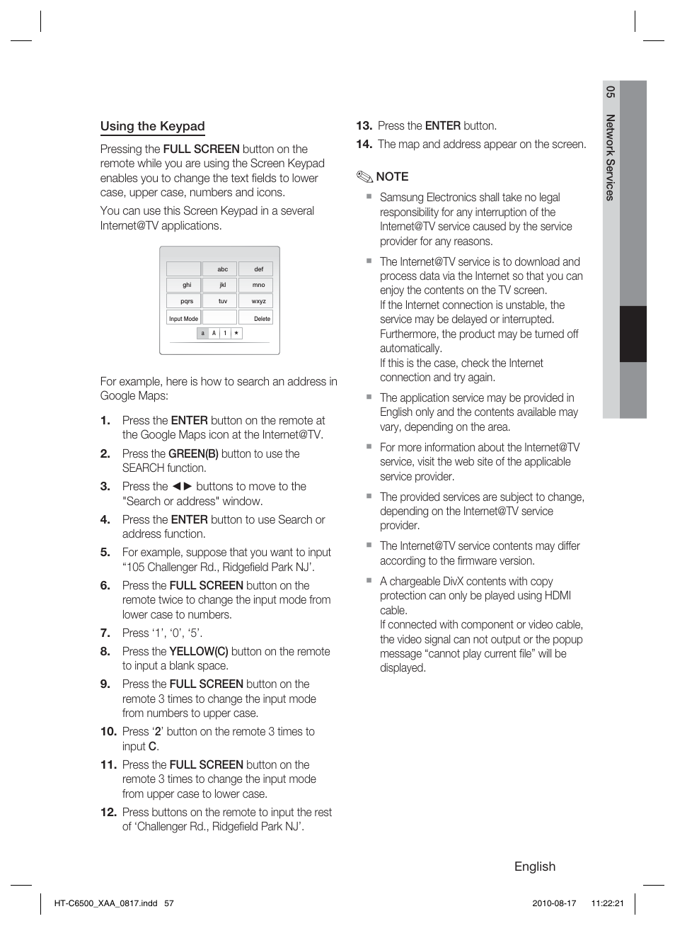 Samsung HT-C6500-XAA User Manual | Page 57 / 69