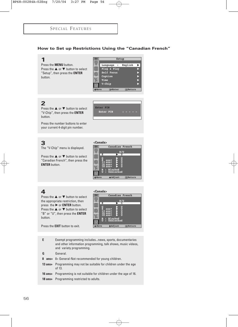 Samsung HCP5241W3S-XAA User Manual | Page 57 / 65