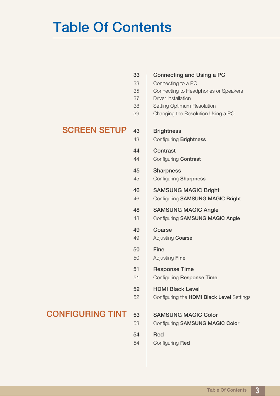 Samsung LS27B550VSY-ZA User Manual | Page 3 / 102