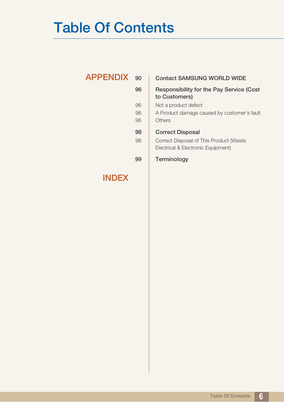 Samsung LS27B550VSY-ZA User Manual | Page 6 / 102