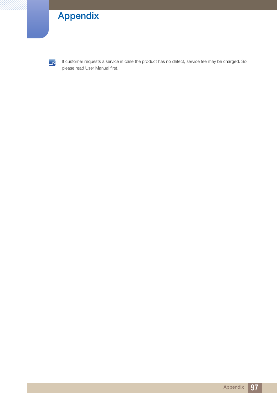 Appendix | Samsung LS27B550VSY-ZA User Manual | Page 97 / 102