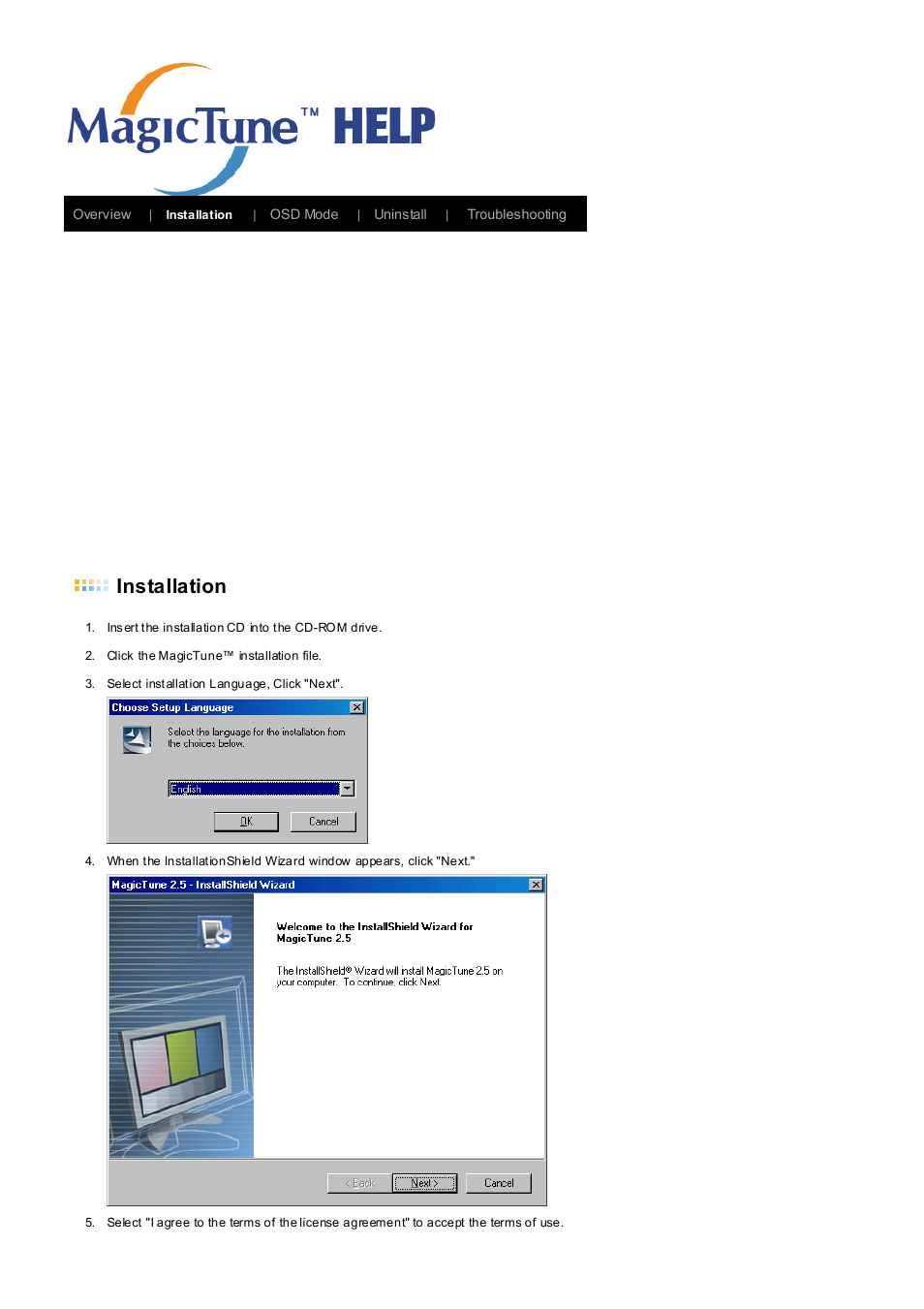 Installation | Samsung LB17KUBLK User Manual | Page 54 / 103