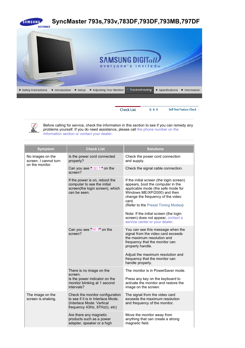 Samsung LB17KUBLK User Manual | Page 70 / 103