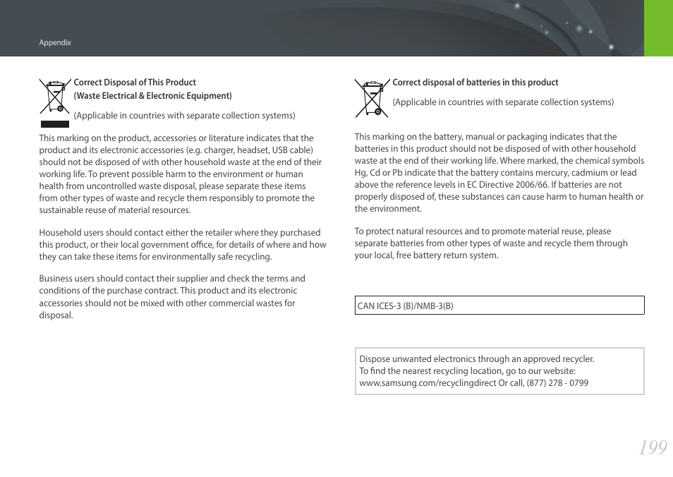 Samsung EV-NX300ZBAVUS User Manual | Page 200 / 203