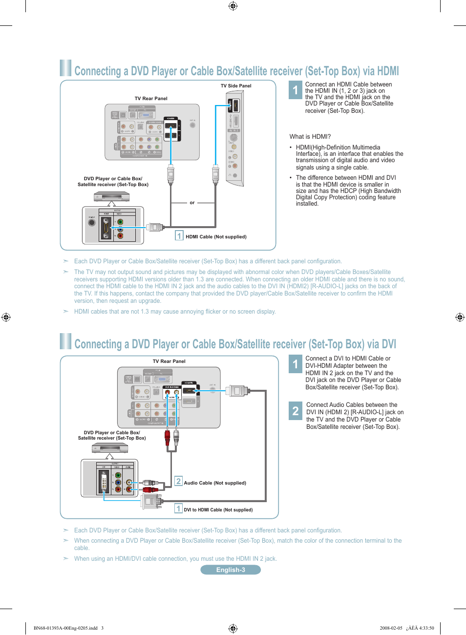 Samsung LN37A550P3FXZA User Manual | Page 3 / 12