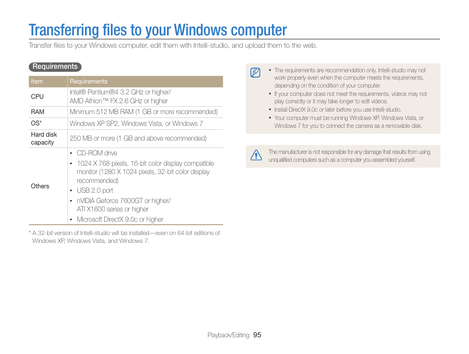 Transferring files to your windows computer | Samsung EC-ST200FBPBCA User Manual | Page 96 / 163