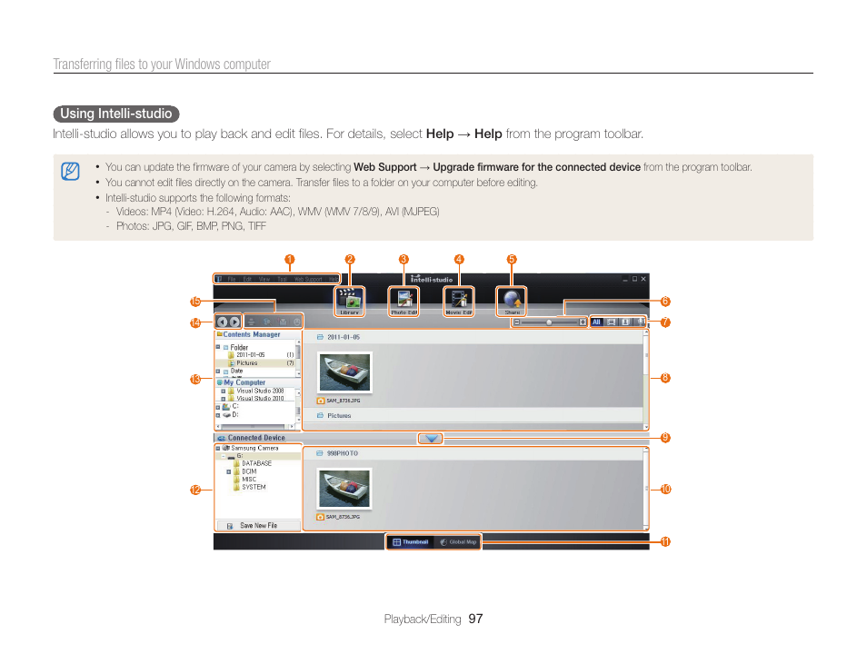 Transferring files to your windows computer | Samsung EC-ST200FBPBCA User Manual | Page 98 / 163