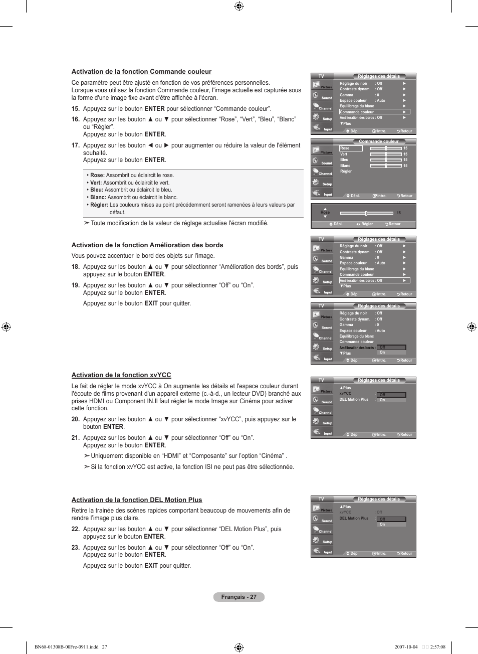 Samsung LNT7081FX-XAA User Manual | Page 117 / 266