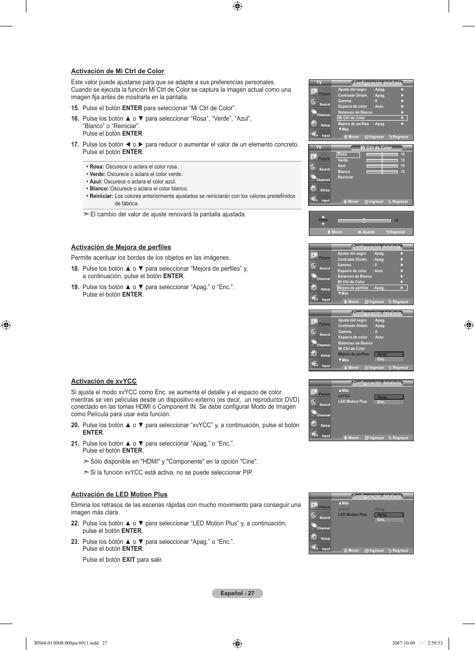 Samsung LNT7081FX-XAA User Manual | Page 205 / 266