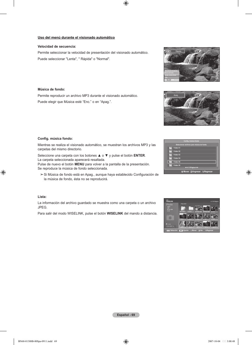 Español | Samsung LNT7081FX-XAA User Manual | Page 247 / 266