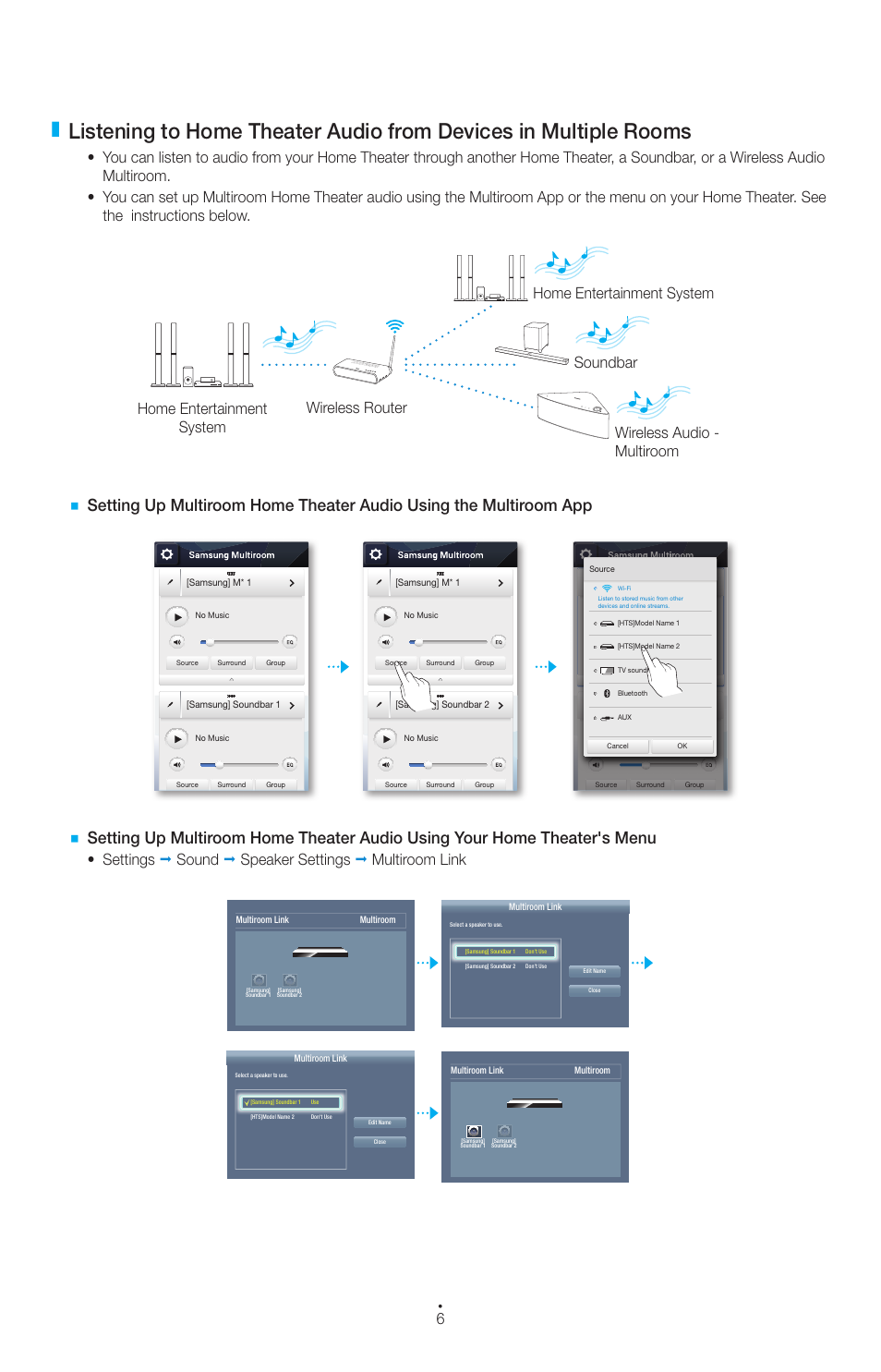Samsung Multiroom Link (User Manual) User Manual | Page 6 / 9