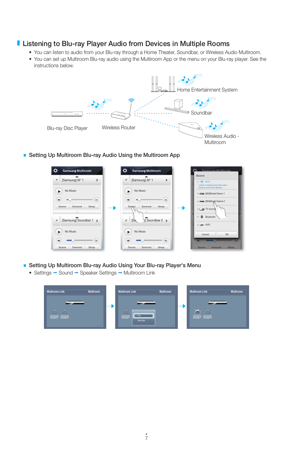 Samsung Multiroom Link (User Manual) User Manual | Page 7 / 9