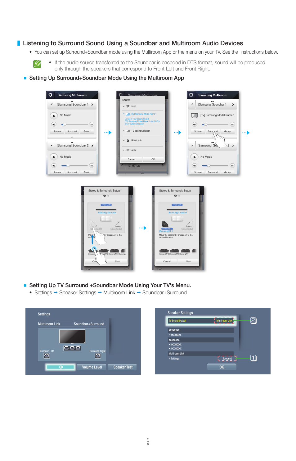 Samsung Multiroom Link (User Manual) User Manual | Page 9 / 9