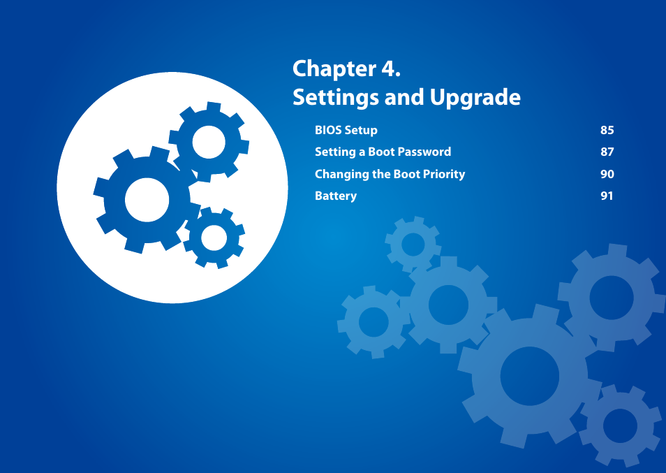 Chapter 4. settings and upgrade | Samsung NP900X4D-A04US User Manual | Page 85 / 138