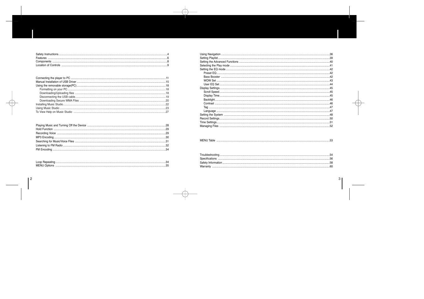 Samsung YP-T6X-XAP User Manual | Page 2 / 29