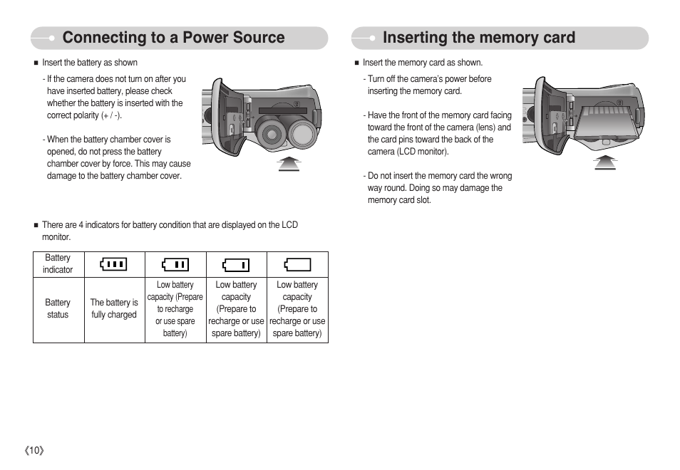 Connecting to a power source | Samsung S750 User Manual | Page 11 / 98