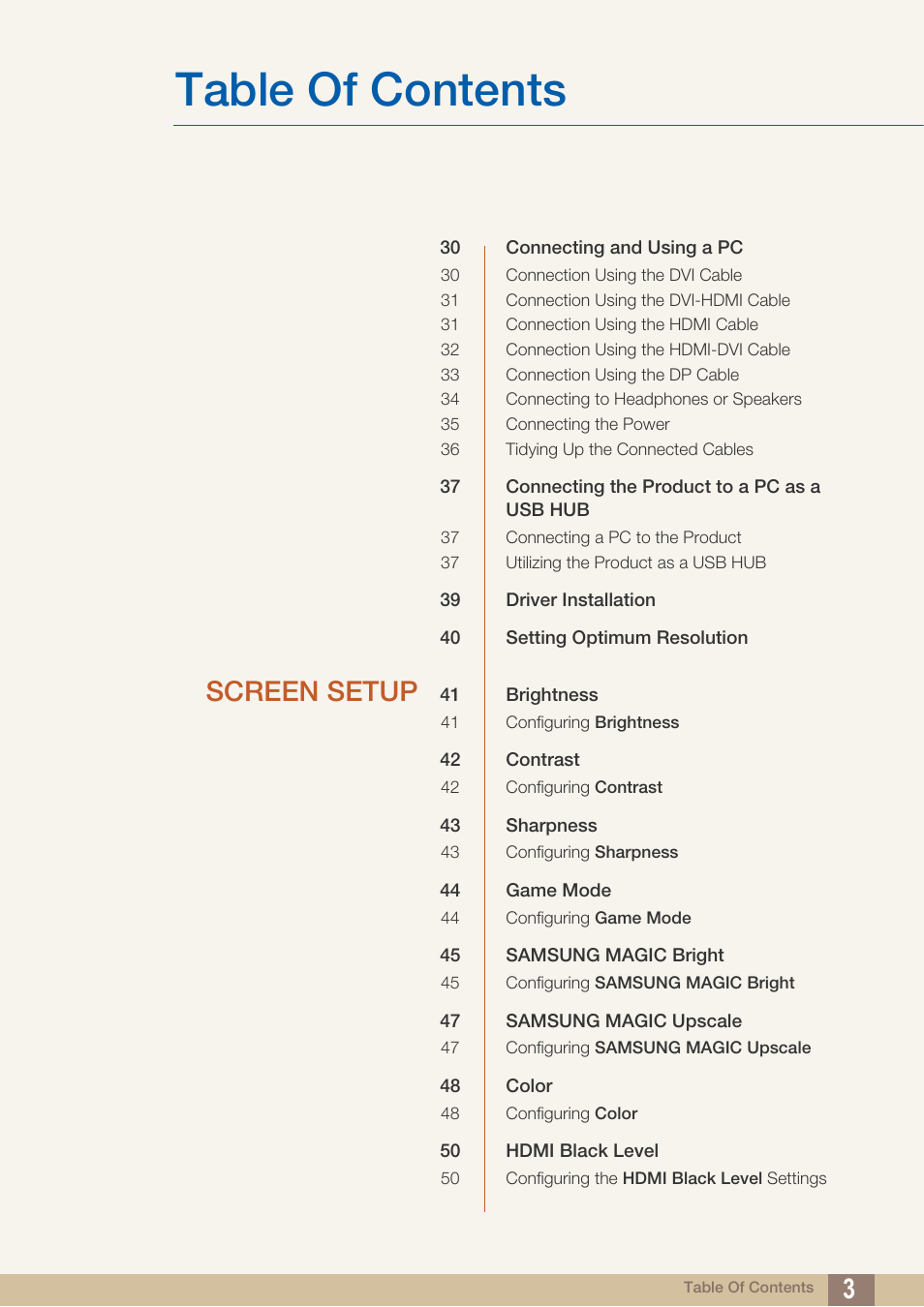 Samsung LS27D85KTSR-ZA User Manual | Page 3 / 111