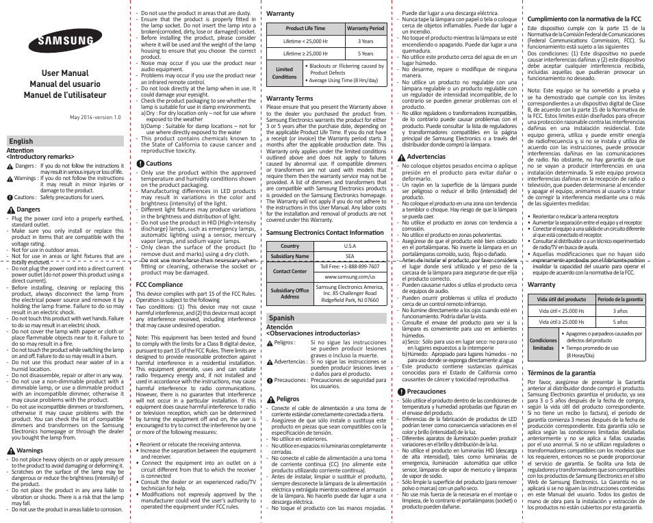 Samsung SI-A8W032180US User Manual | 1 page