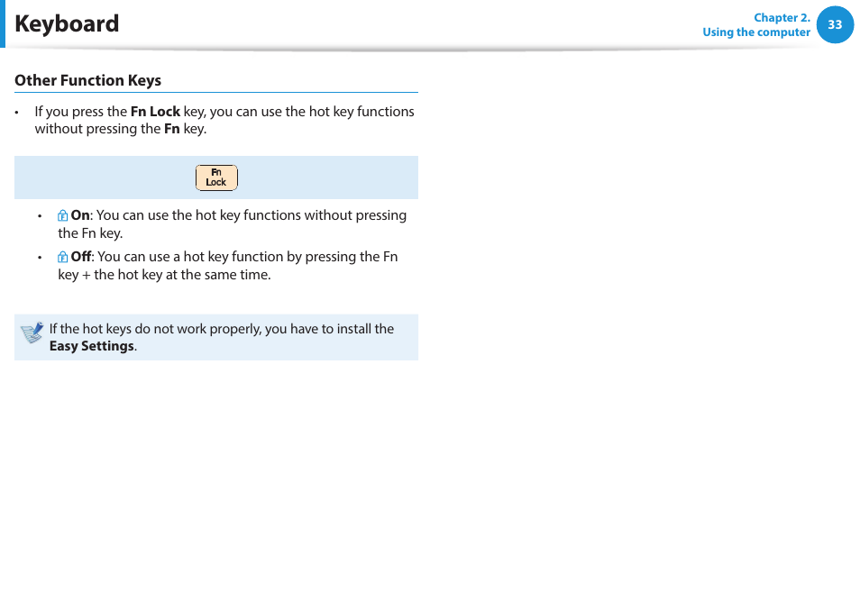 Keyboard | Samsung NP470R5E-K02UB User Manual | Page 34 / 120