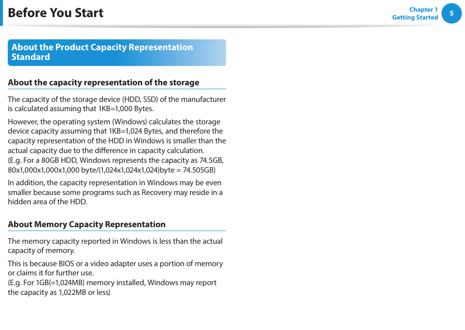 Before you start | Samsung NP470R5E-K02UB User Manual | Page 6 / 120