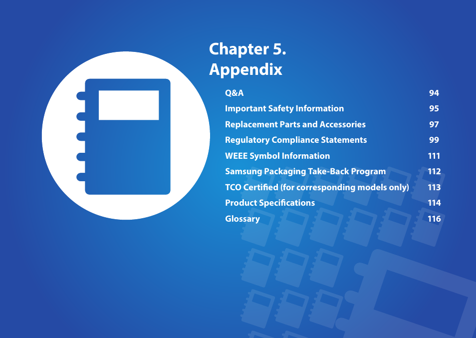 Chapter 5. appendix | Samsung NP470R5E-K02UB User Manual | Page 94 / 120