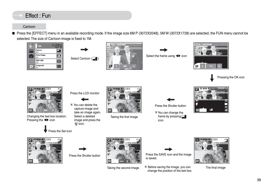 Effect : fun | Samsung L74 User Manual | Page 40 / 98