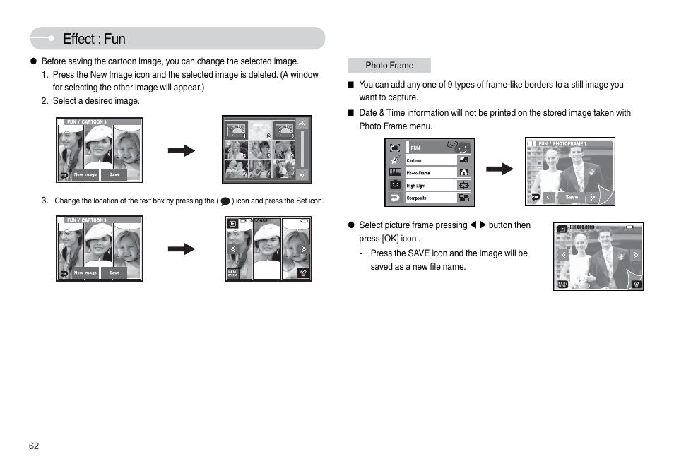 Effect : fun | Samsung L74 User Manual | Page 63 / 98