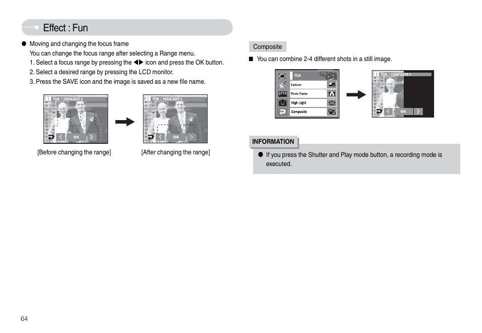 Effect : fun | Samsung L74 User Manual | Page 65 / 98