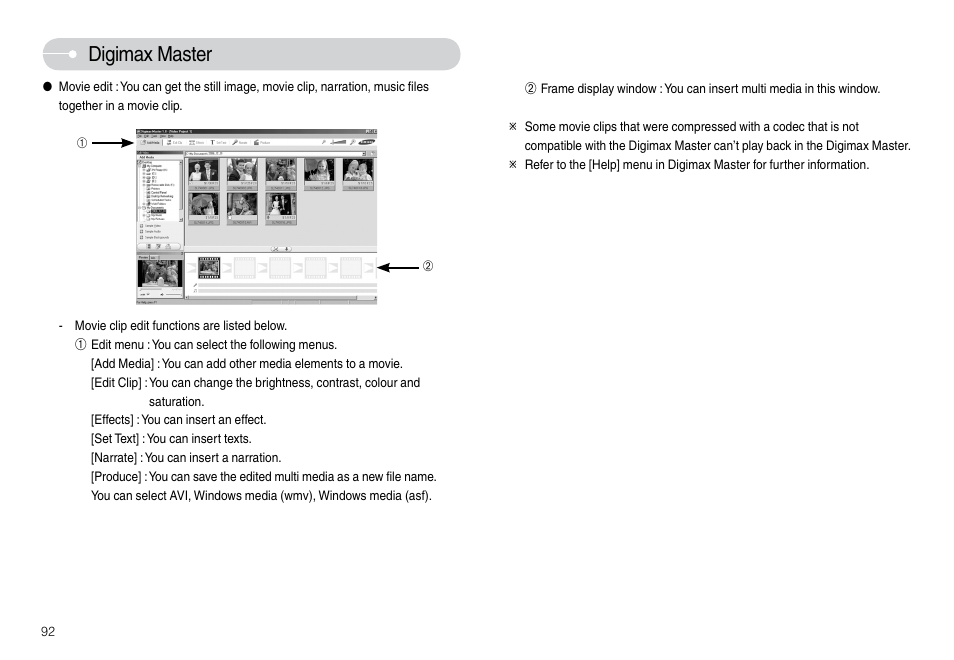 Digimax master | Samsung L74 User Manual | Page 93 / 98