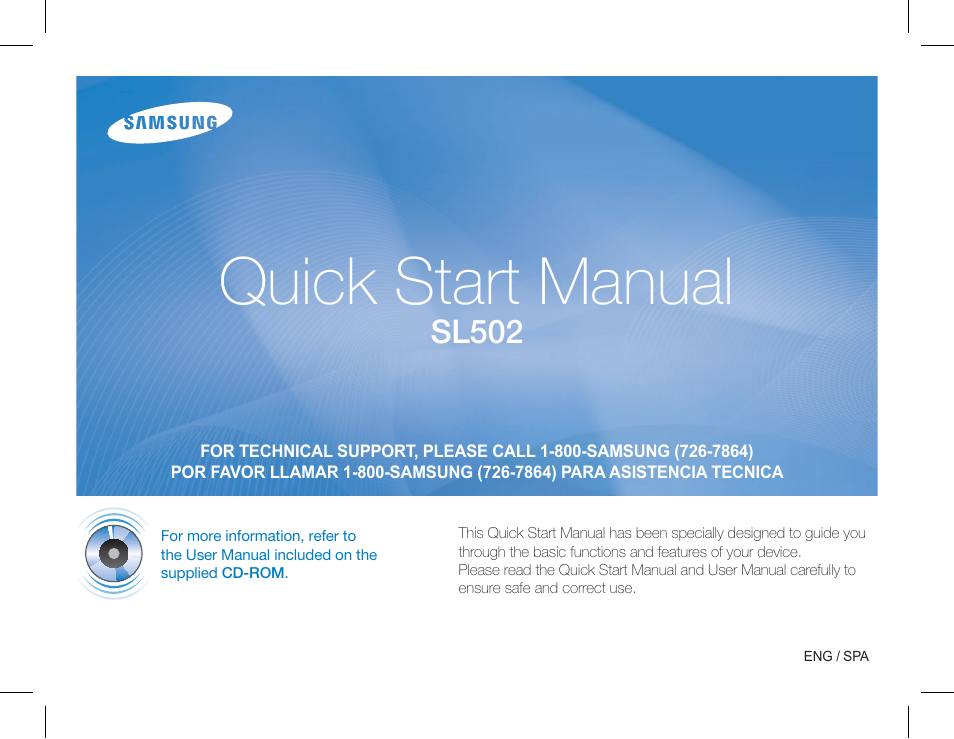 Samsung EC-SL502ZBPSUS User Manual | 22 pages