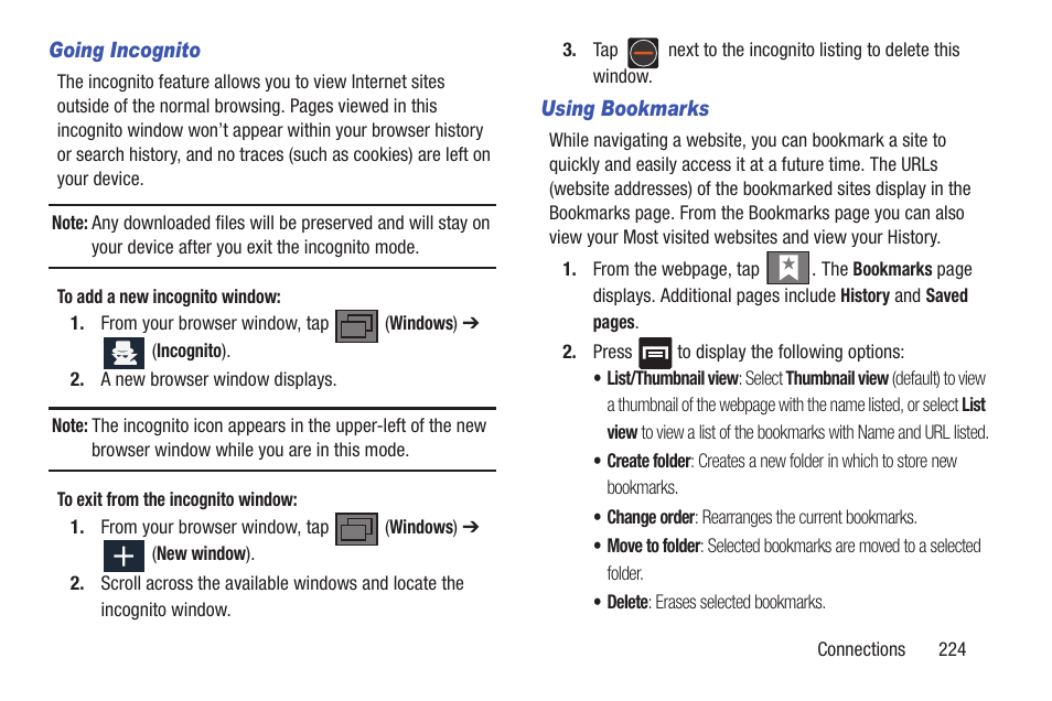 Samsung SGH-T879ZBBTMB User Manual | Page 229 / 369
