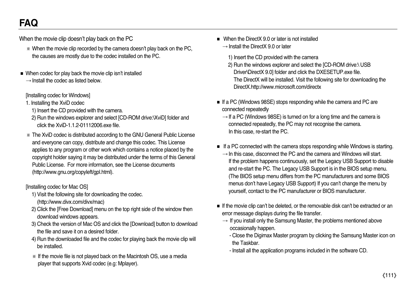 Samsung L83T User Manual | Page 112 / 114