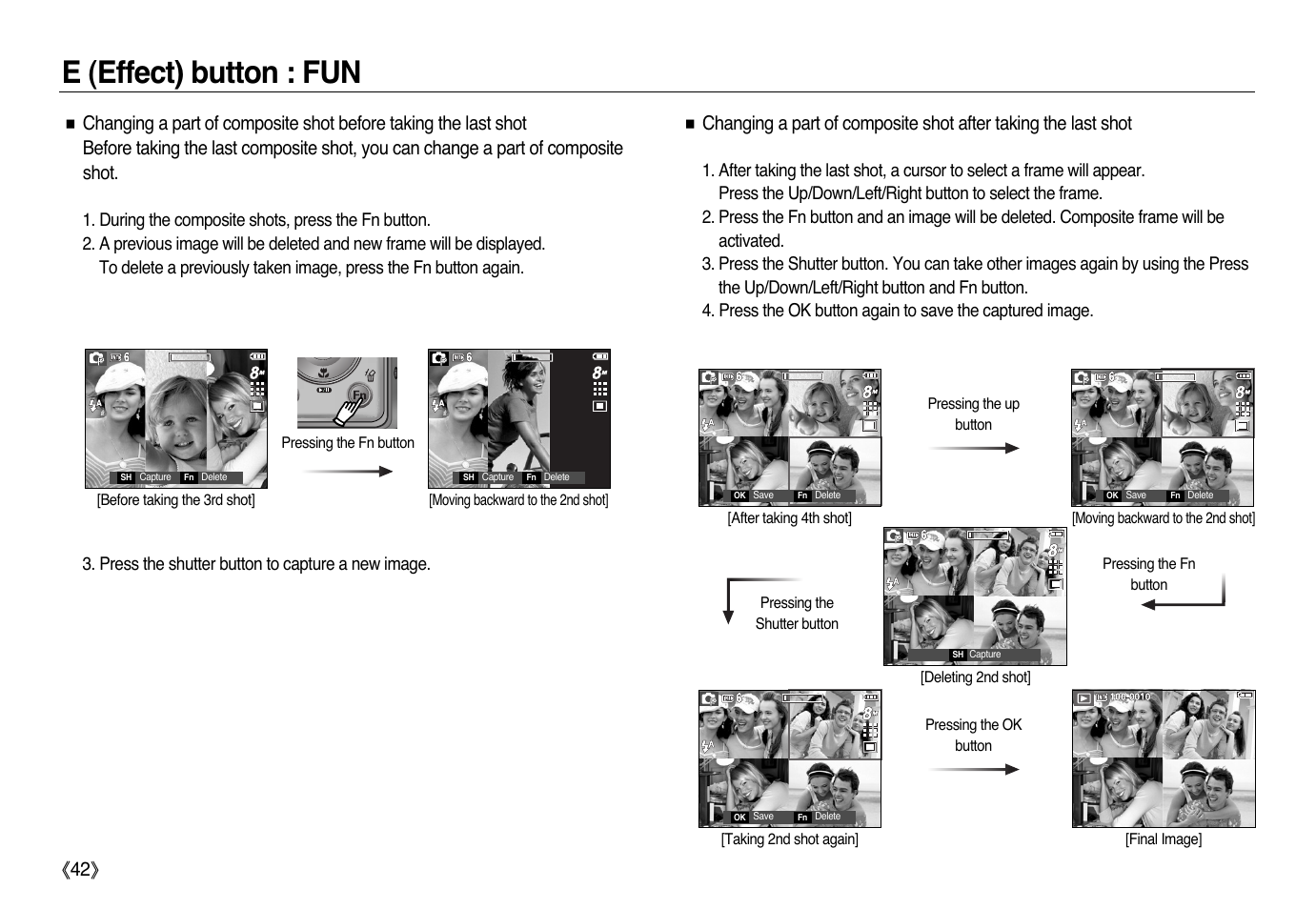 E (effect) button : fun | Samsung L83T User Manual | Page 43 / 114
