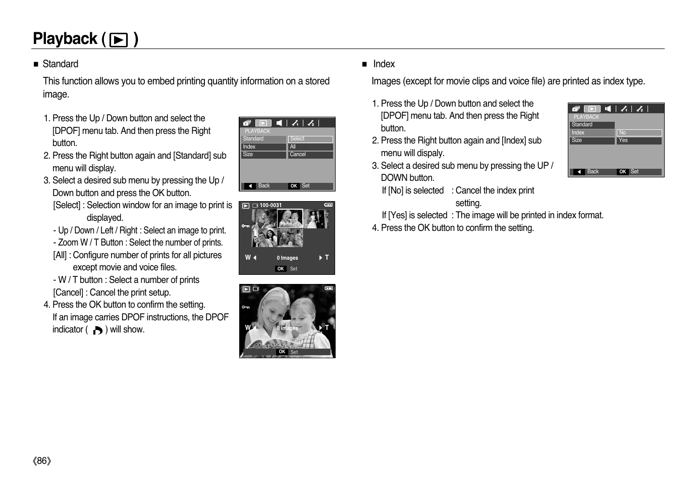 Playback ( ) | Samsung L83T User Manual | Page 87 / 114