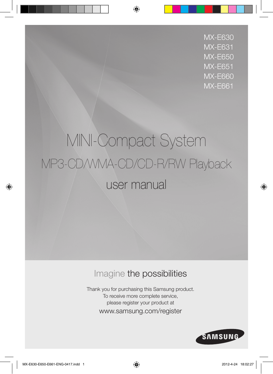 Samsung MX-E650-ZX User Manual | 16 pages