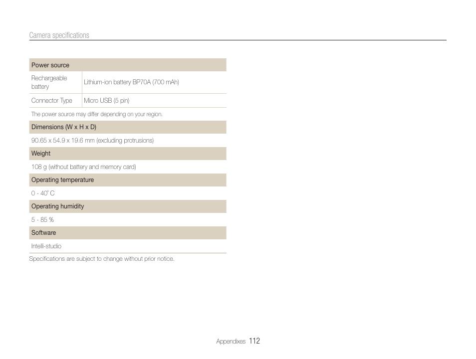 Samsung EC-DV100ZFPSCA User Manual | Page 113 / 122