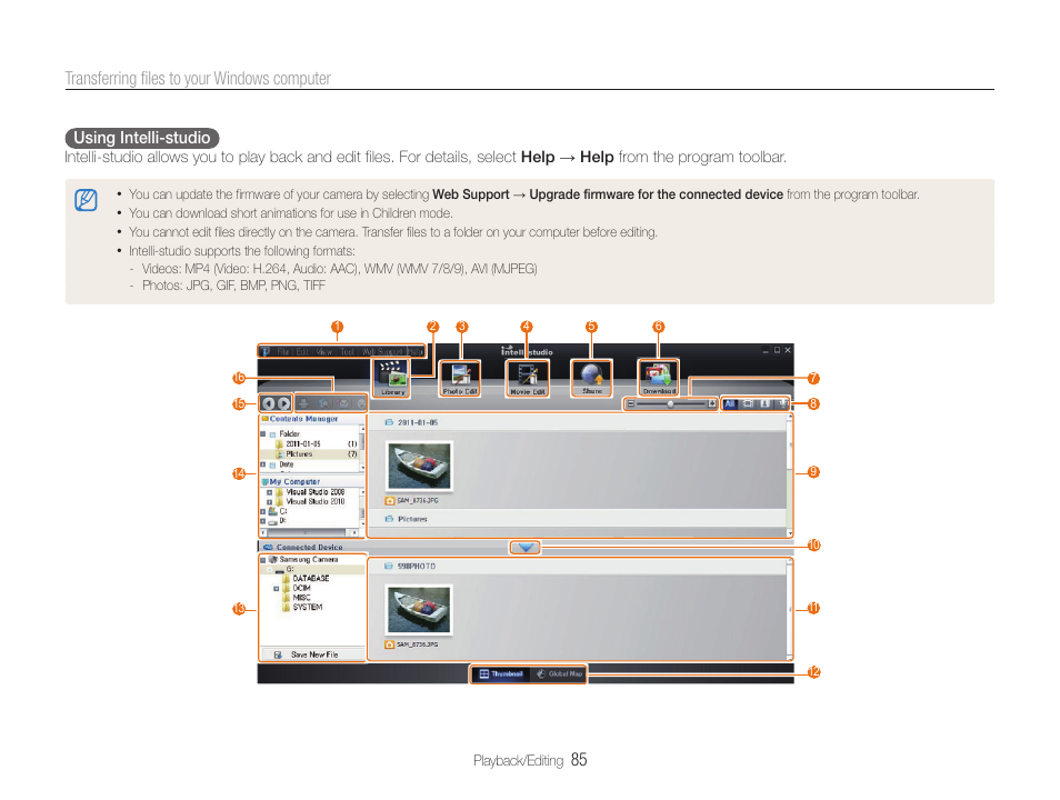 85 transferring files to your windows computer | Samsung EC-DV100ZFPSCA User Manual | Page 86 / 122